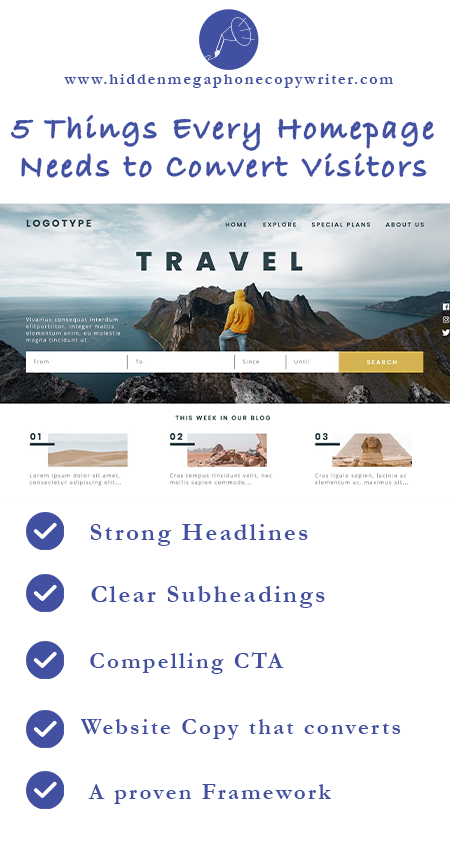 5 things every homepage needs to convert visitors
